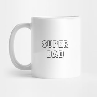 Super Dad Hollow Typography Mug